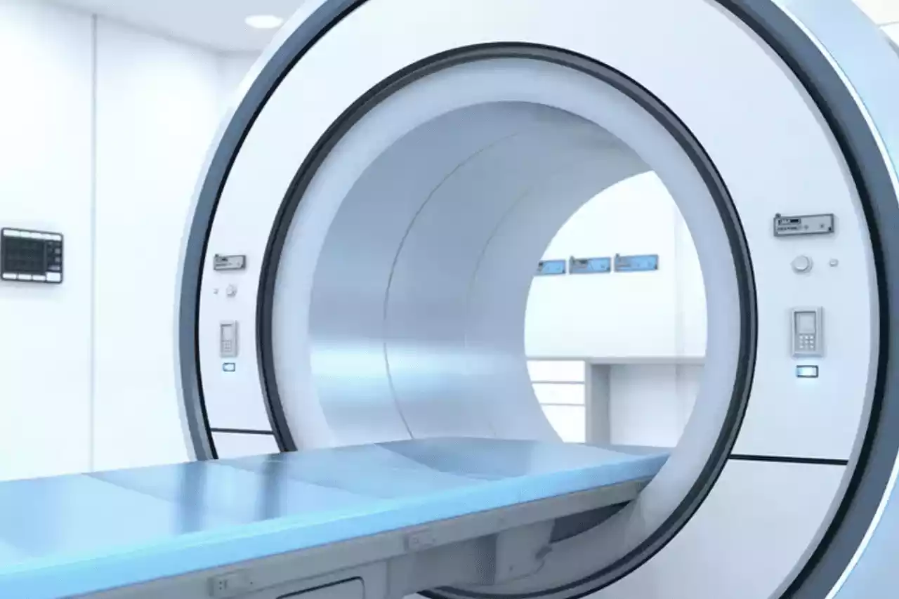 Photo of a MRI machine to emphasize the Biopharmist's offerings.